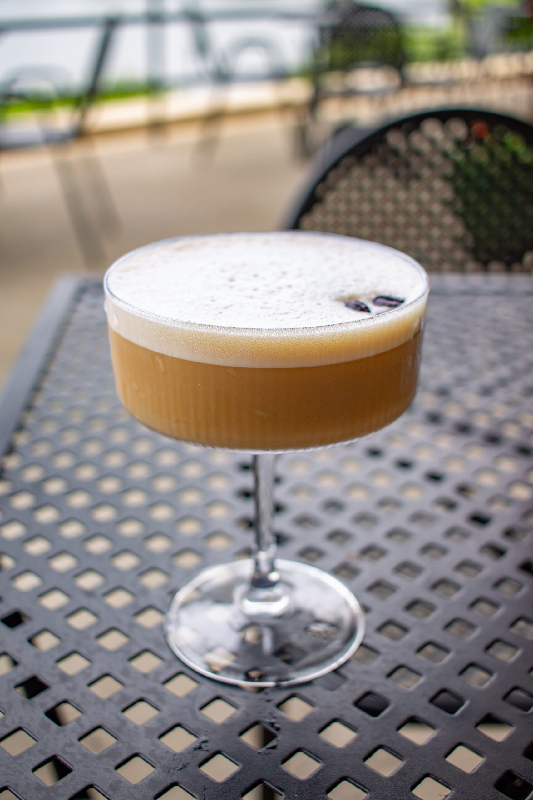 espresso martini at the Terrace at Delaware Park Buffalo NY cocktails