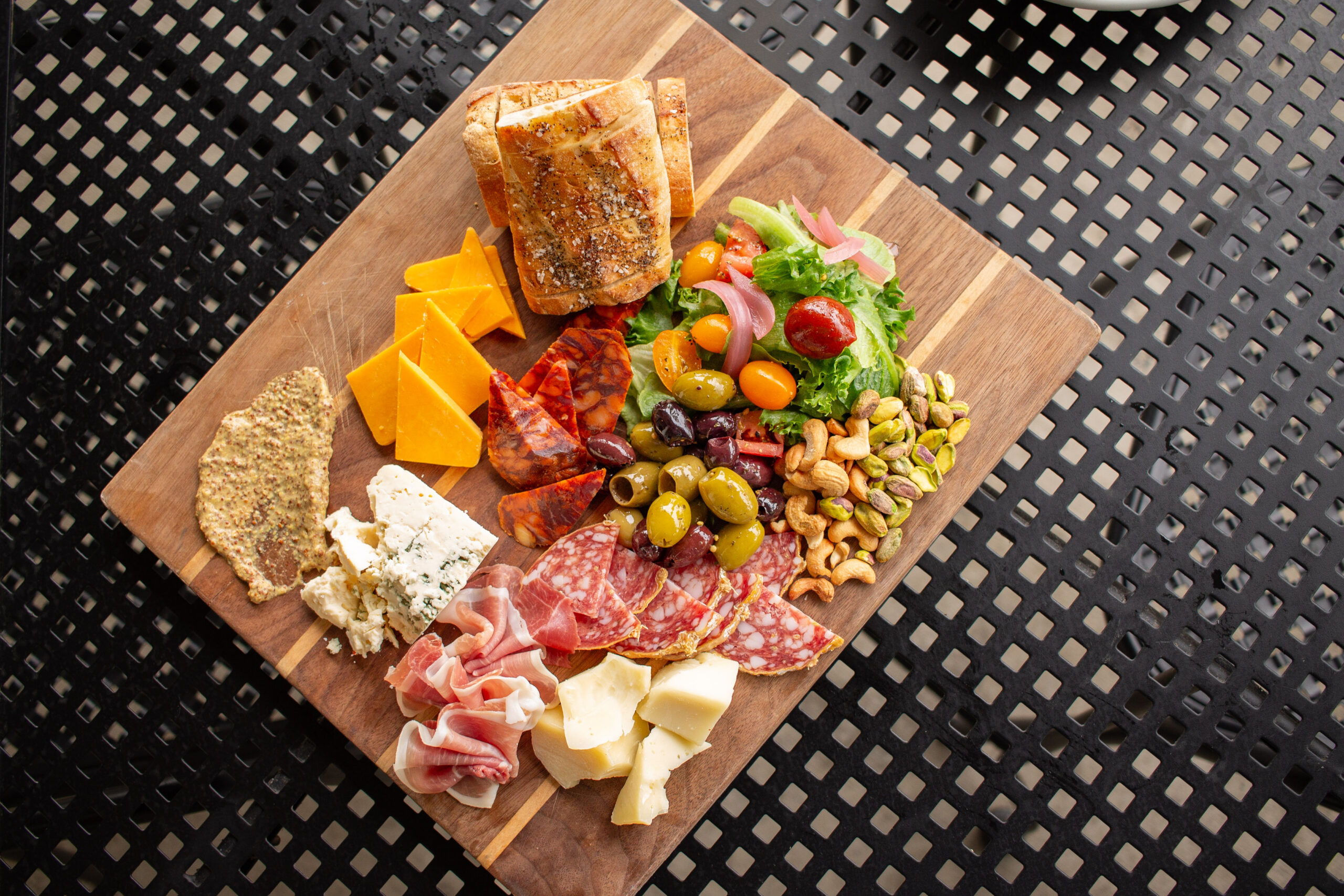 charcuterie meat and cheese board lakeside Parkside in Buffalo's Delaware Park