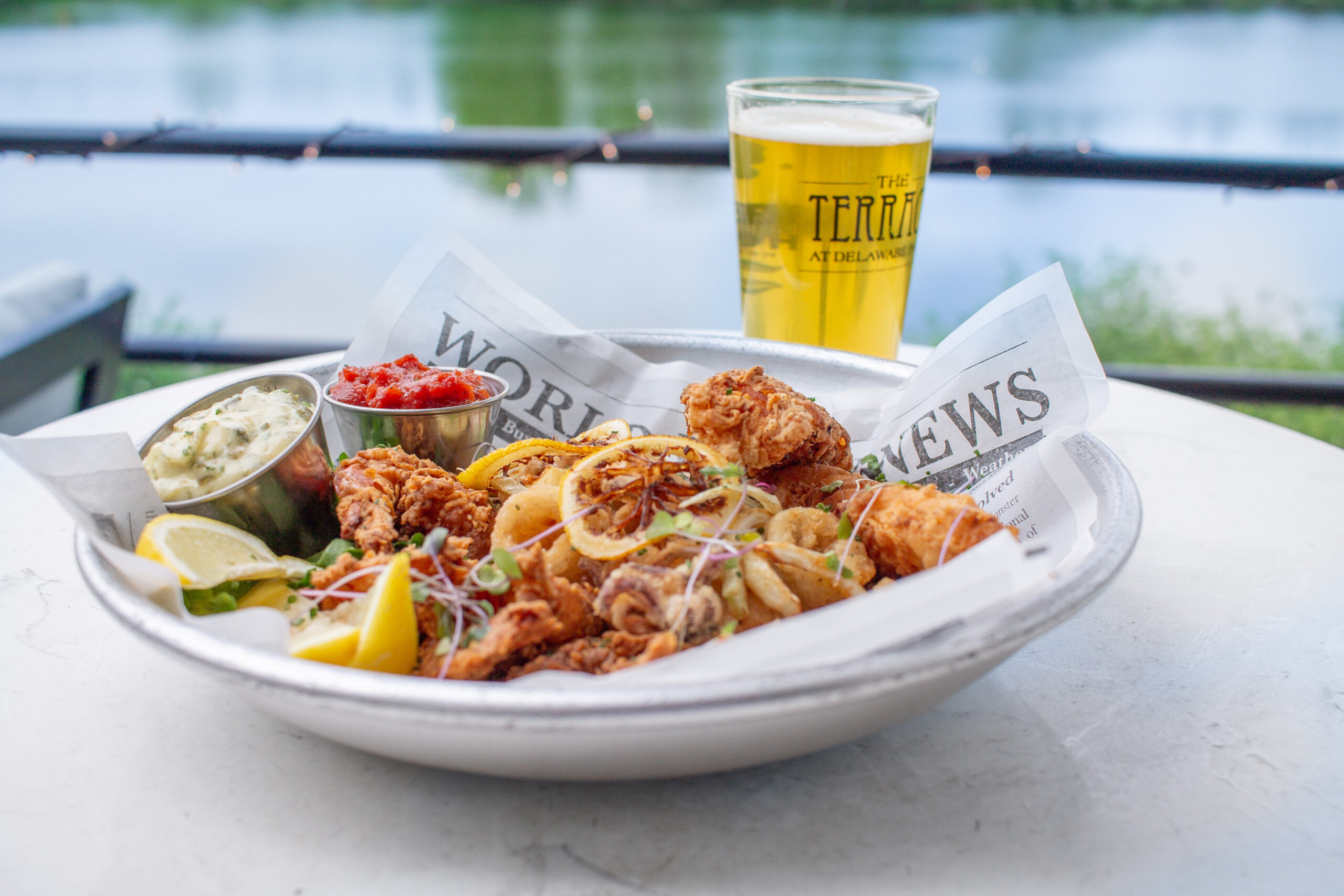 calamari at the Terrace at Delaware Park