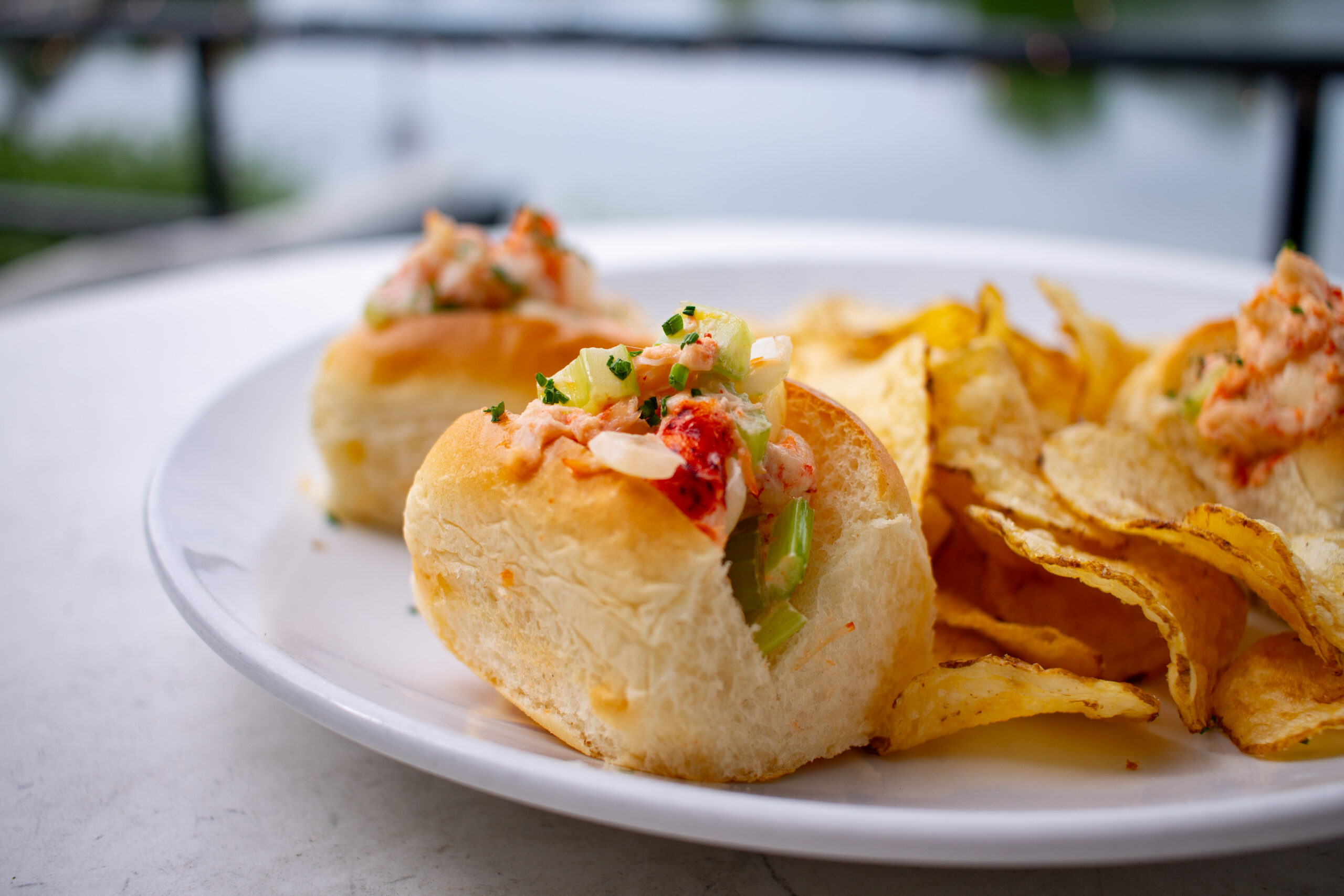 lobster rolls at the Terrace at Delaware Park